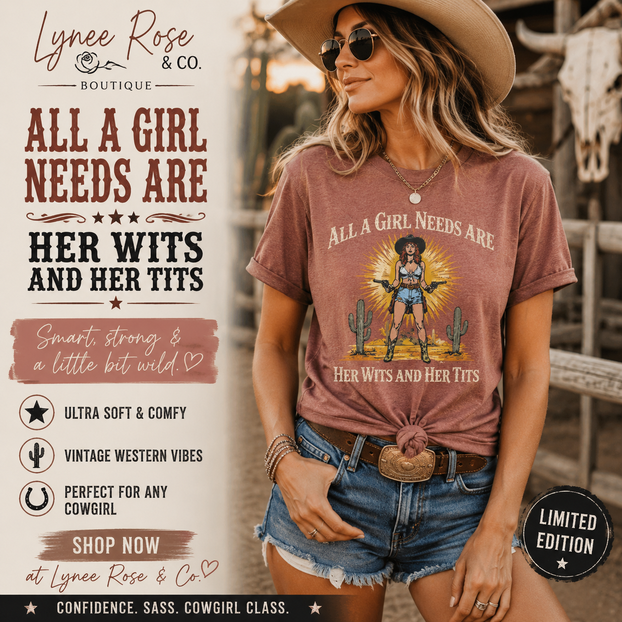 Wits Before Tits Tee Shirt