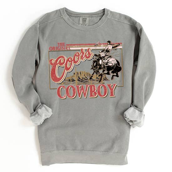 COORS COWBOY GARMENT DYED SWEATSHIRTS