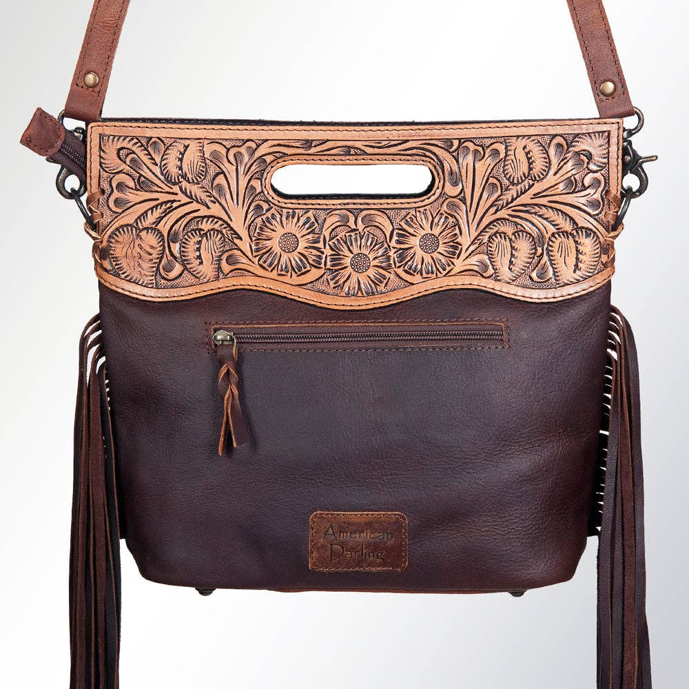 ADBGS146C Crossbody Genuine Western Leather Women Bag Teah