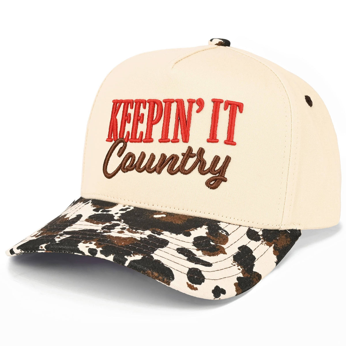 C.C KEEPIN' IT COUNTRY Letter Two Tone Trucker Hat