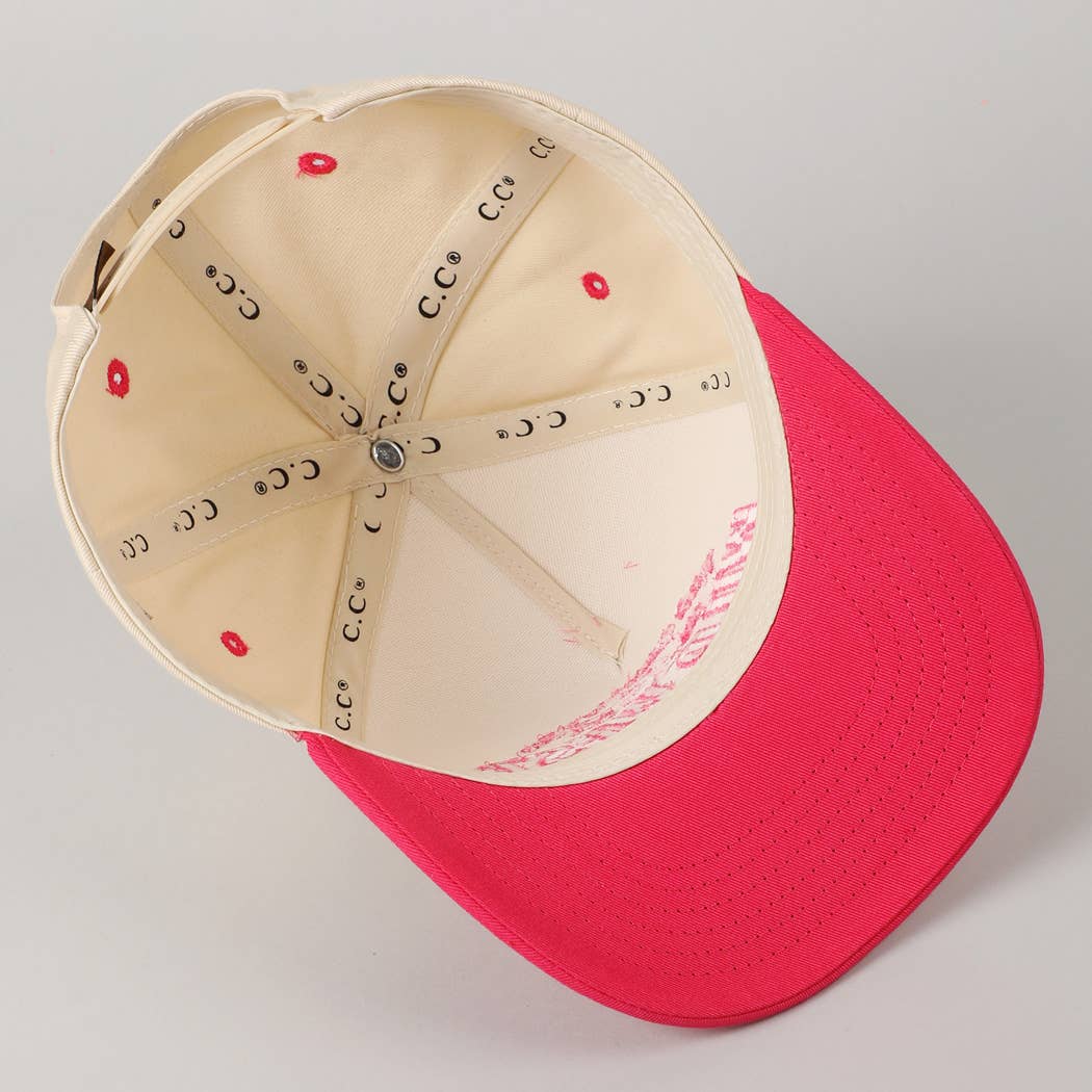 Messy Hair Wild West Cowgirl Club Embroidery Hat