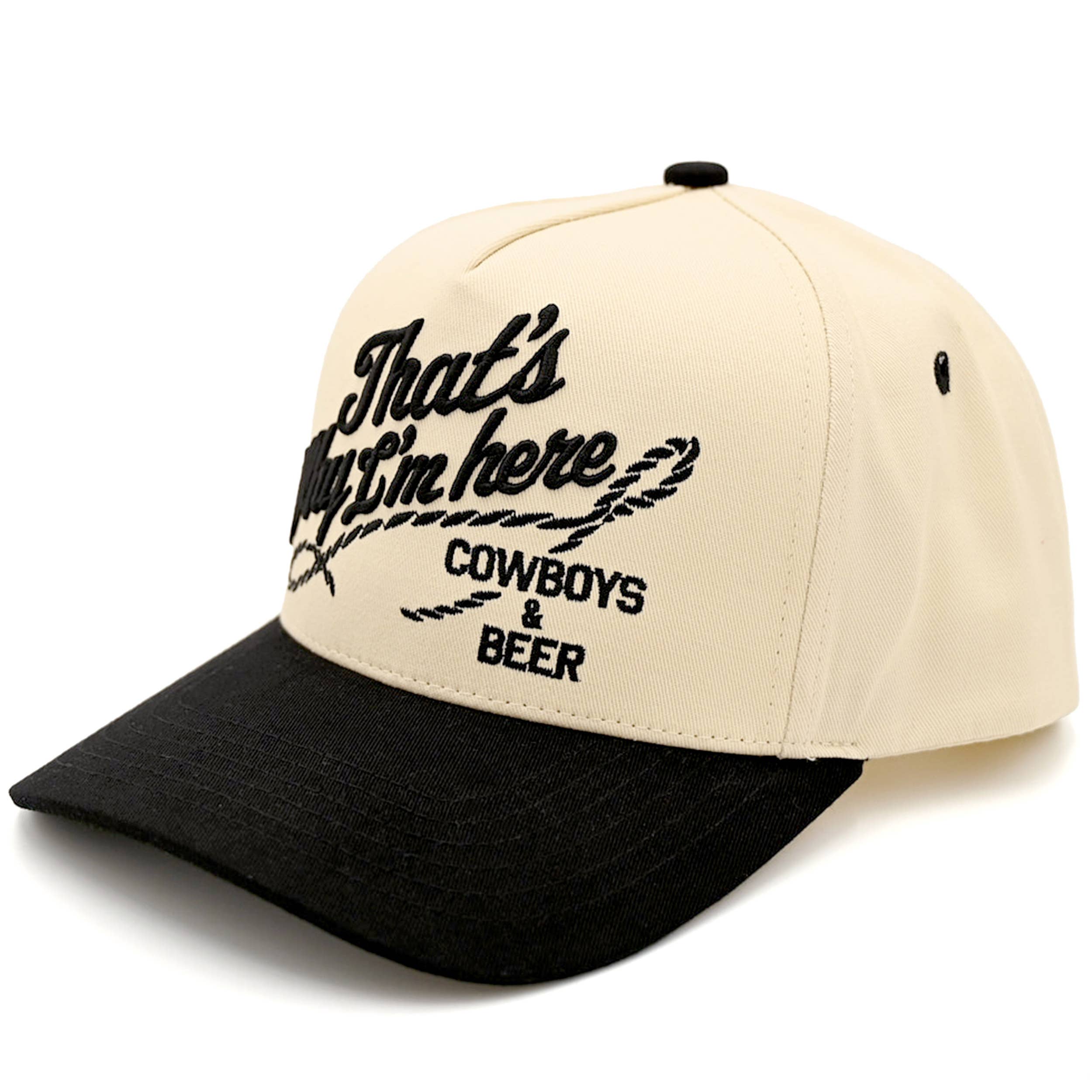 C.C THAT'S WHY I'M HERE Cotton Trucker Cap