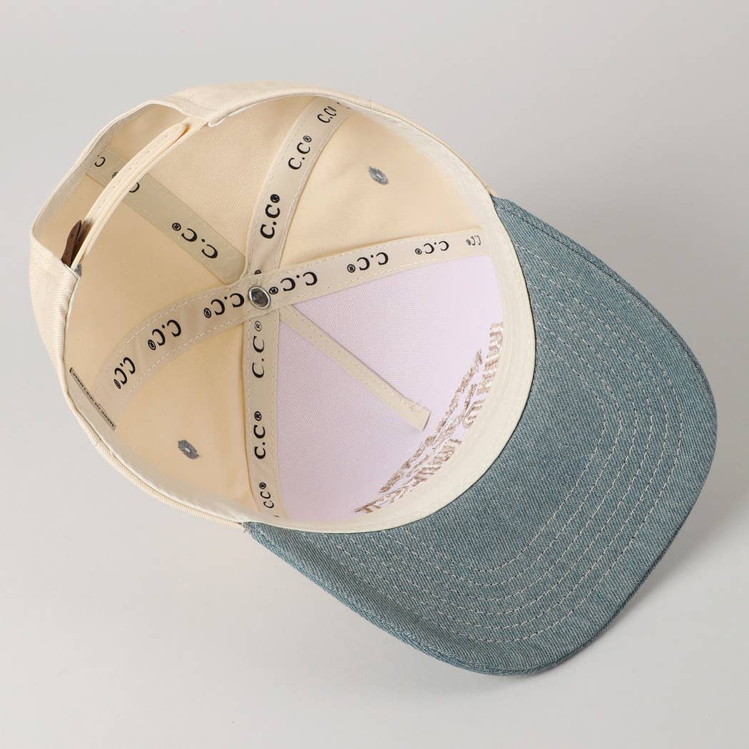 Messy Hair Wild West Cowgirl Club Embroidery Hat