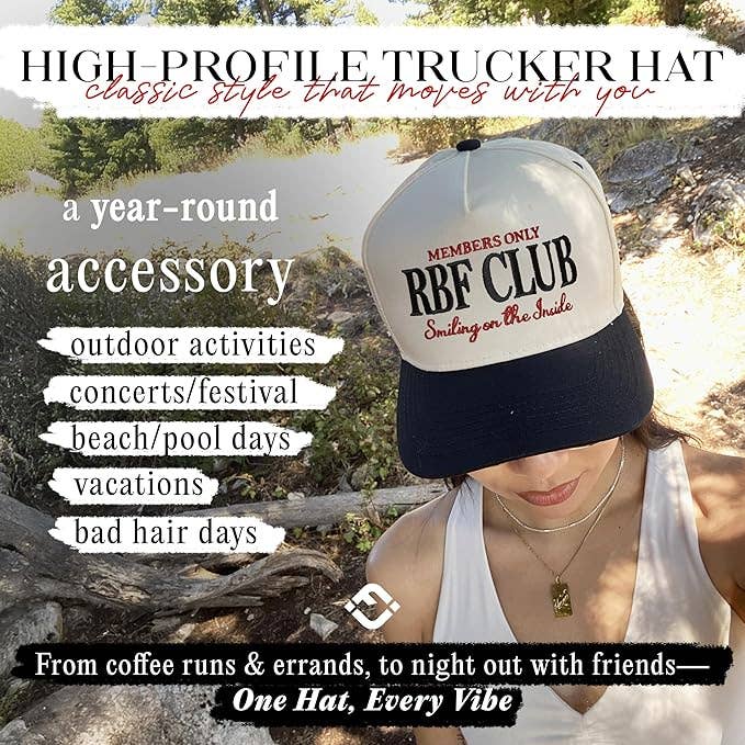 Two Tone Cap - RBF Club - Beige/Black