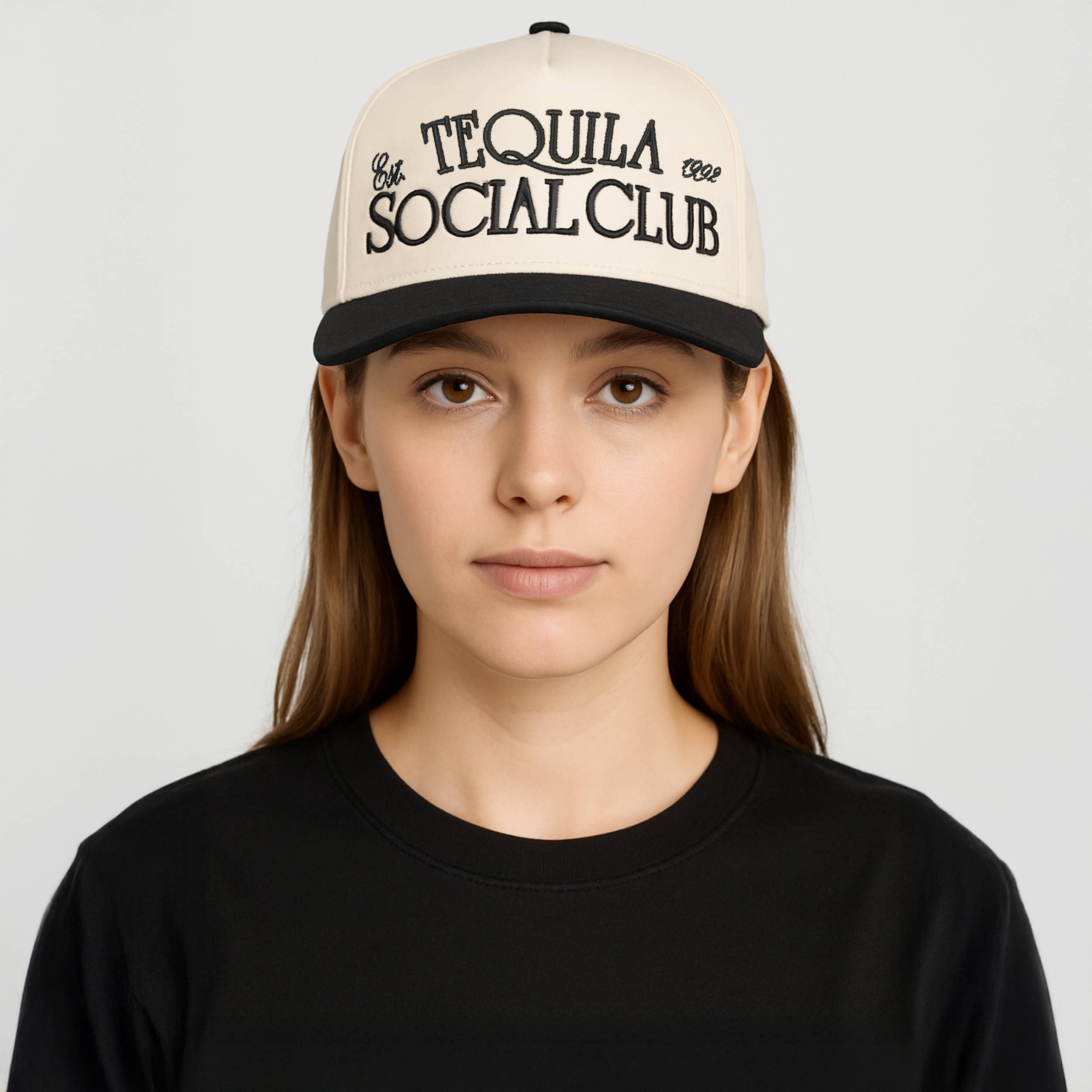 C.C TEQUILA SOCIAL CLUB Embroidered Trucker Cap