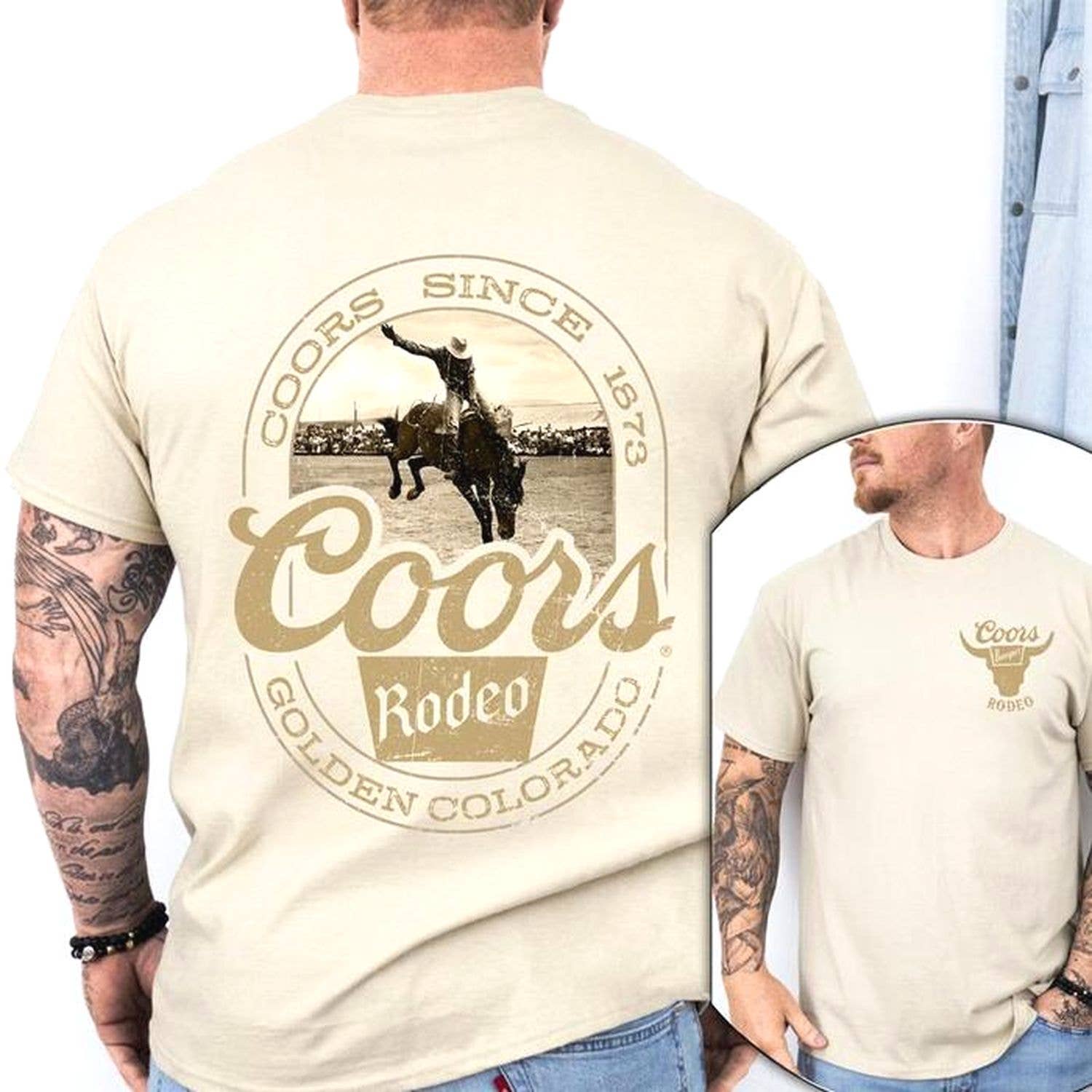 Coors Banquet Retro Shirt Unisex Cowboy Western Rodeo Tee