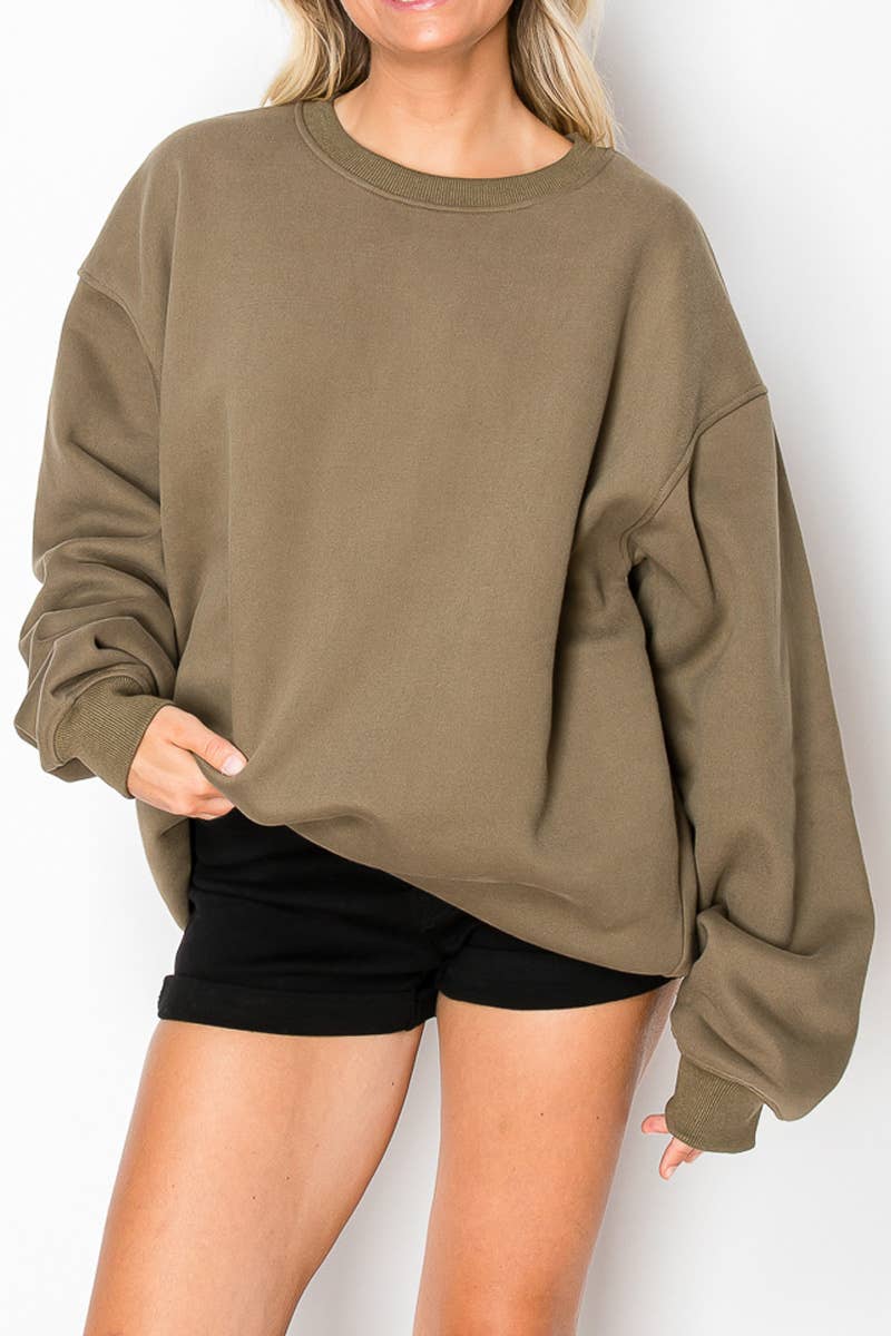 IVT2392-P6855 WESTERN GRAPHIC CREW NECK FLEECE SWEATSHIRT