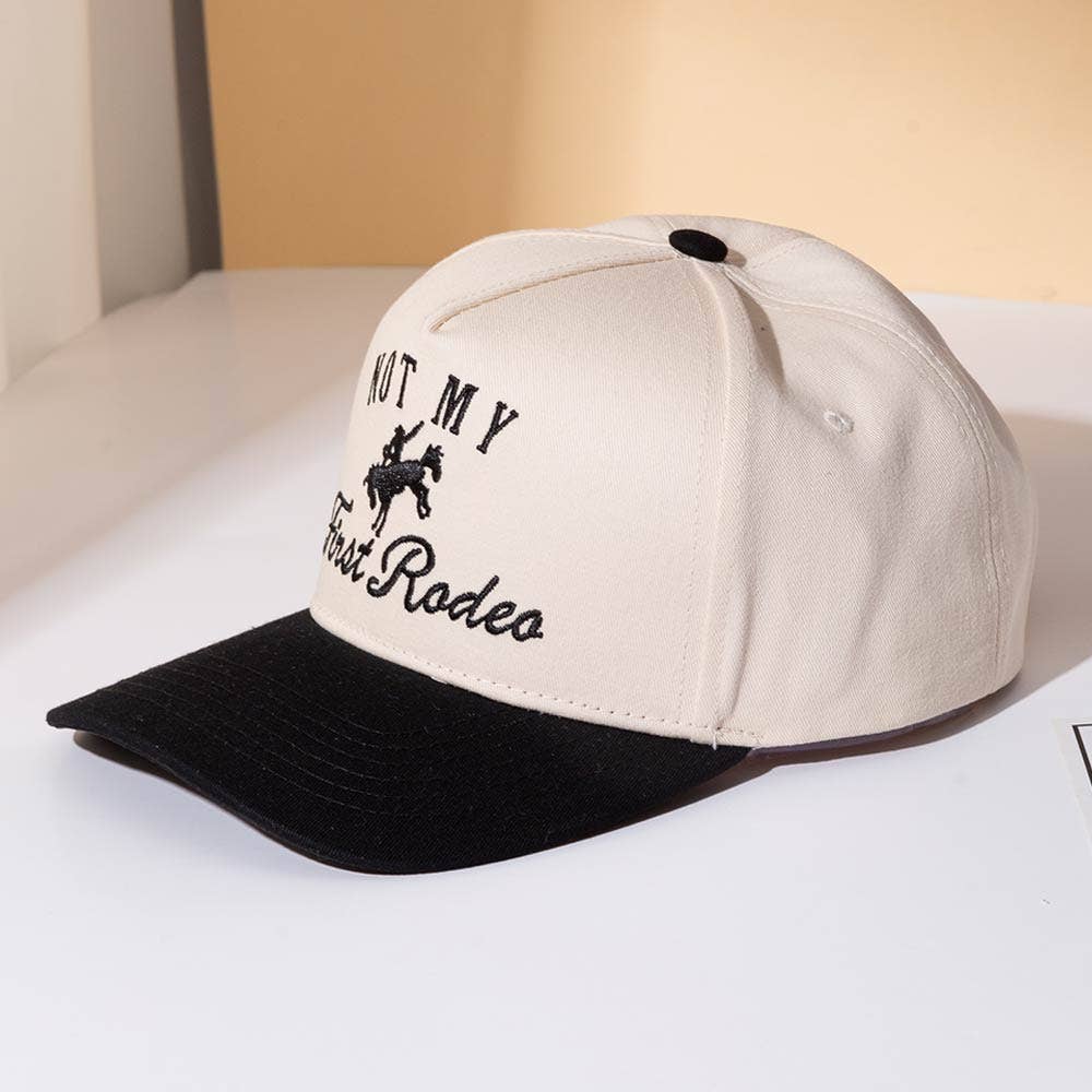 NOT MY FIRST RODEO Embroidered Baseball Cap