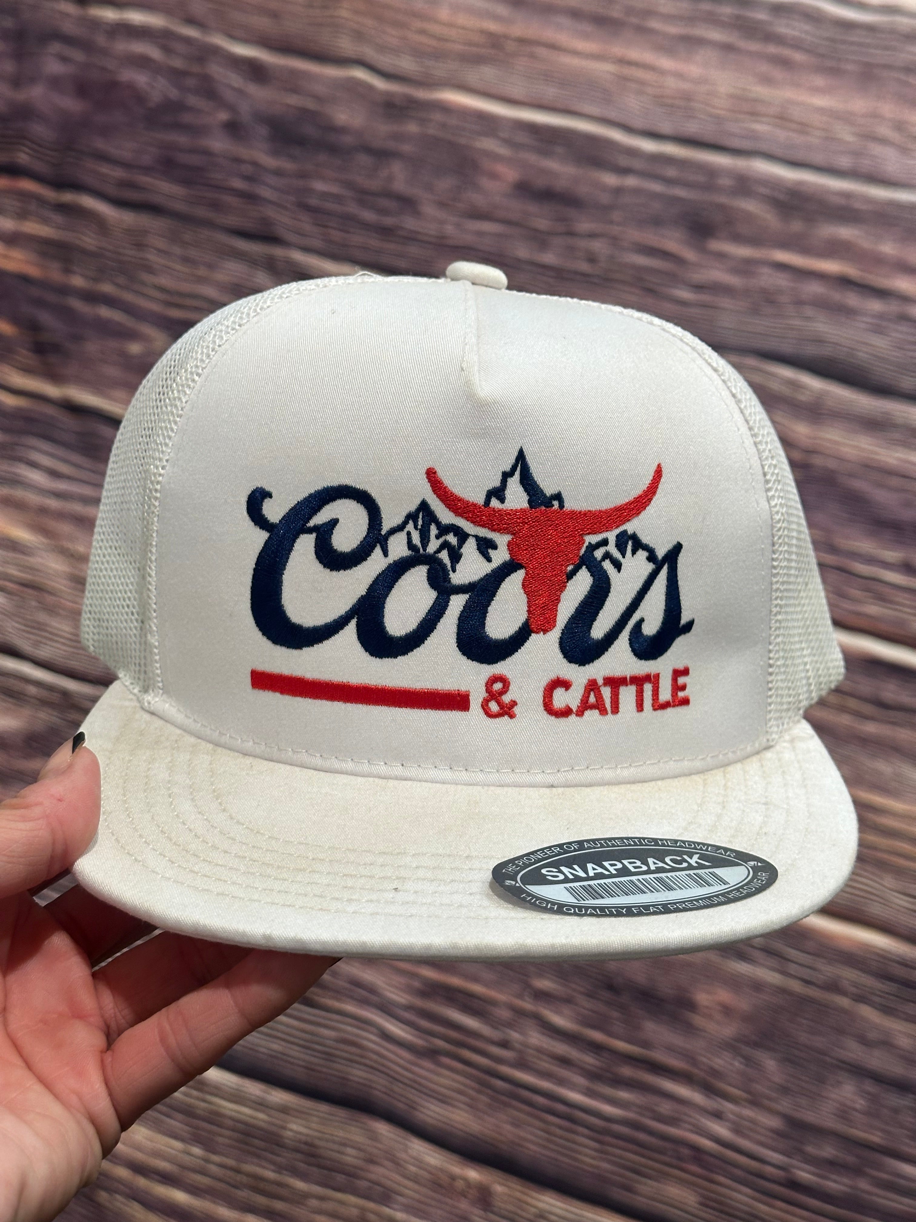 Coors and Cattle Embroidered Trucker Hat