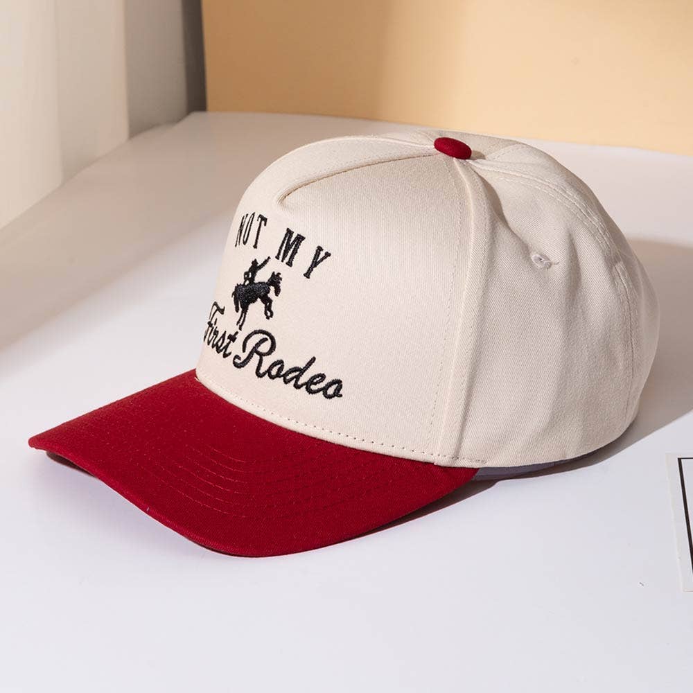 NOT MY FIRST RODEO Embroidered Baseball Cap