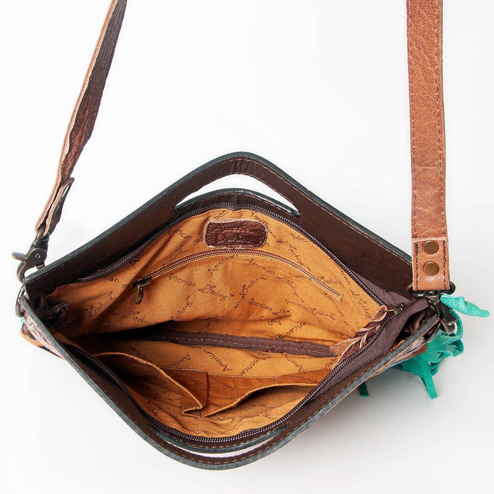 ADBGS146C Crossbody Genuine Western Leather Women Bag Teah