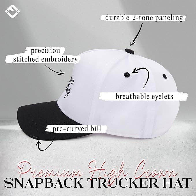 Two Tone Cap - I Like it Dirty - Black/White