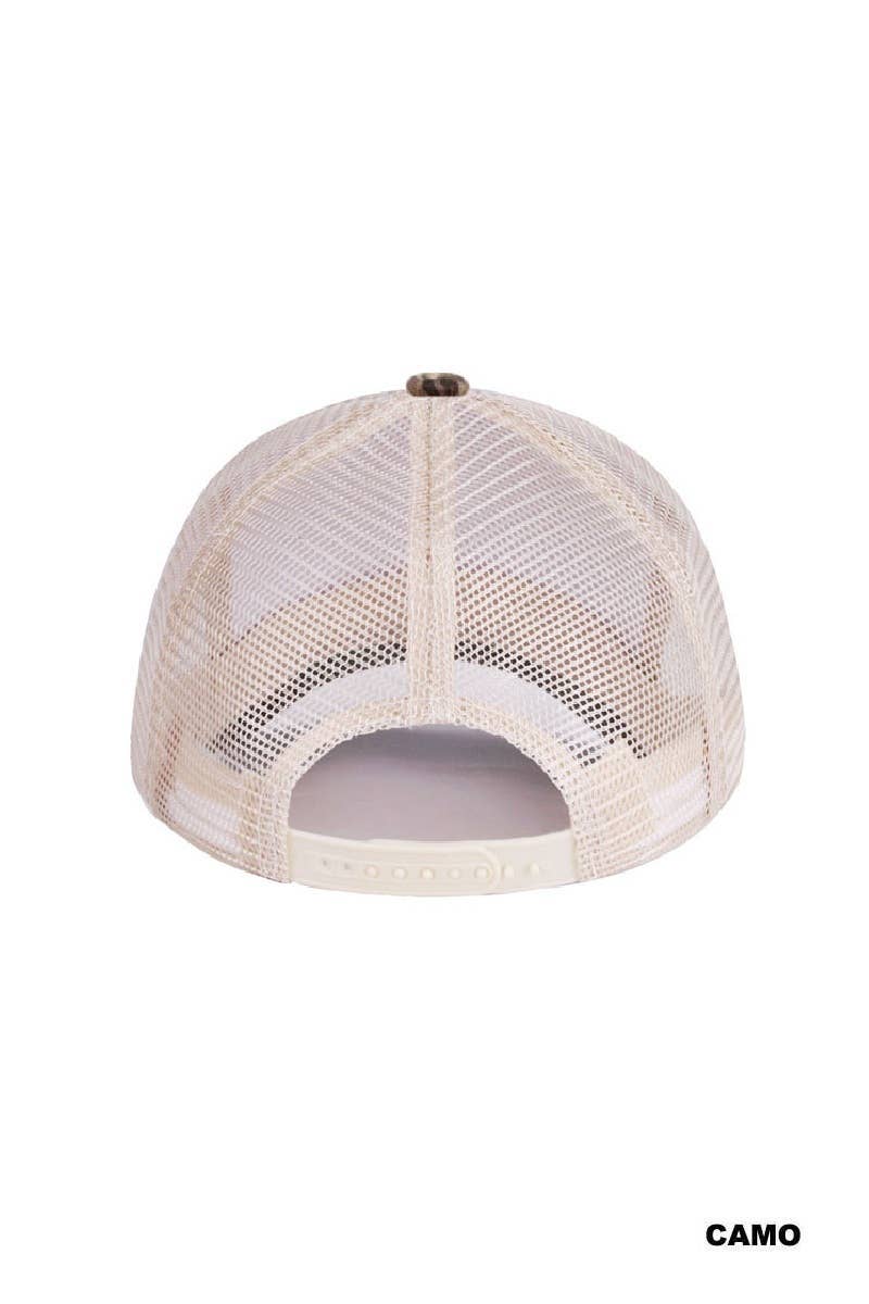 Expensive & Difficult Two Tone Mesh Snapback Hat Zenana Consgt.