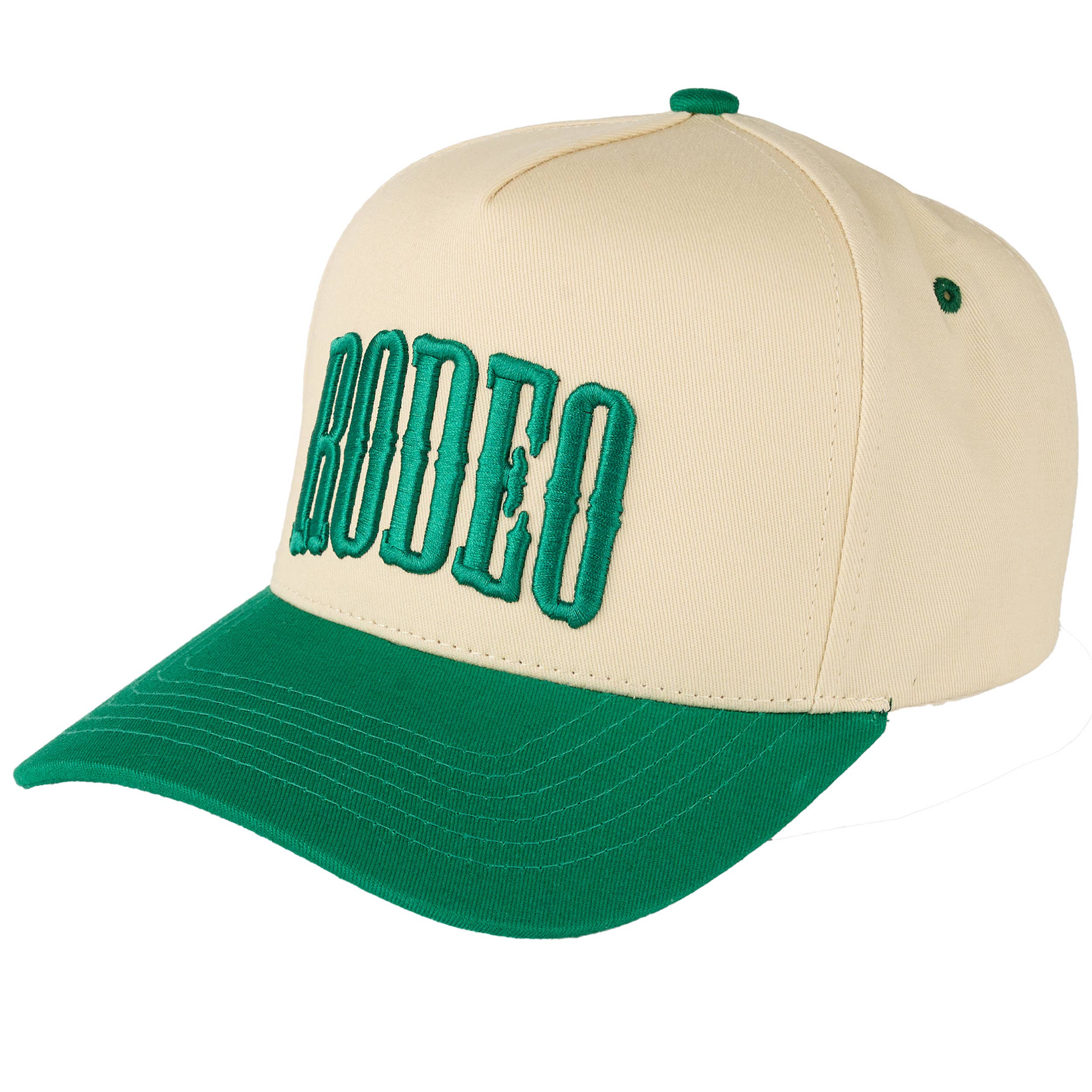 C.C RODEO Letter Embroidered Snapback Trucker Hat