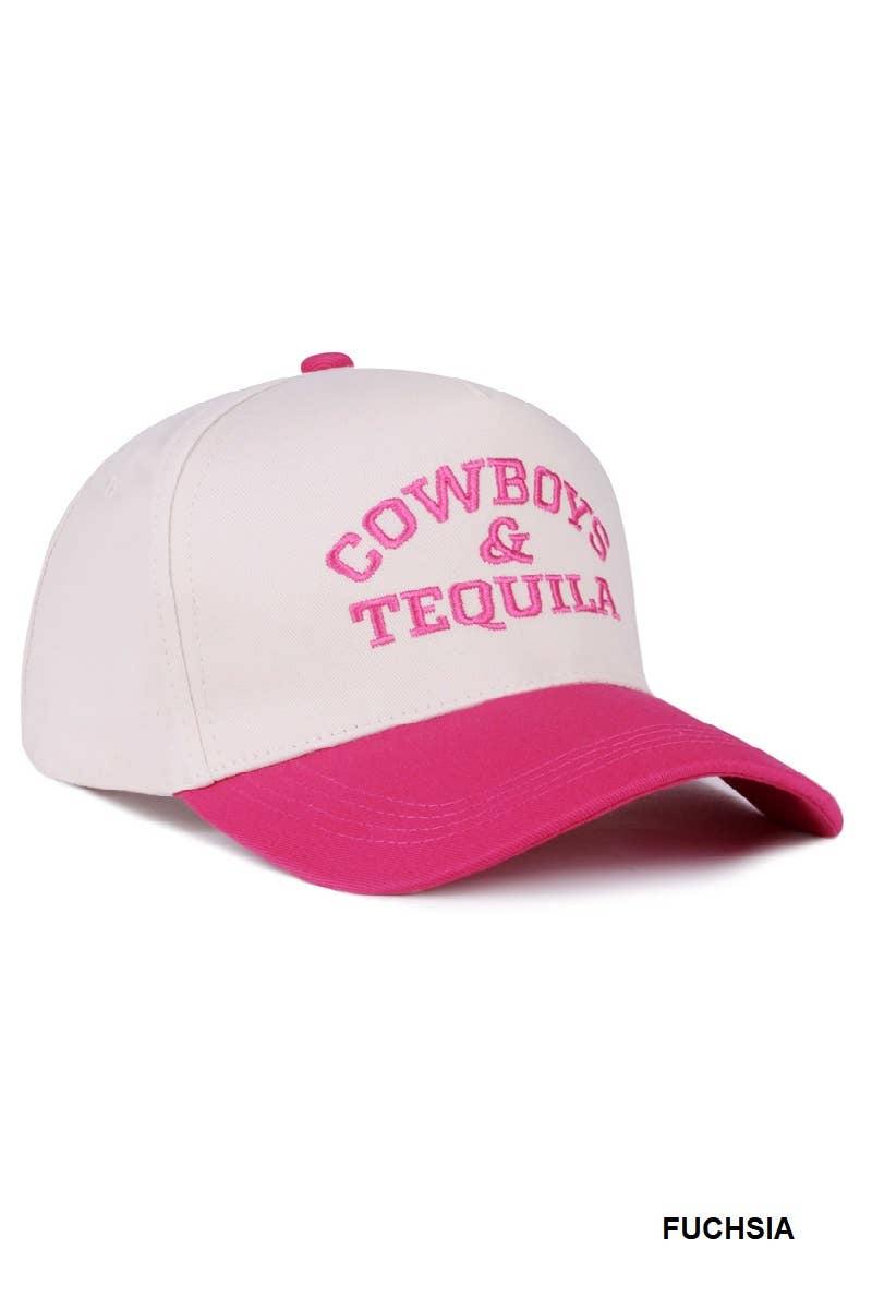 1014 Cowboys & Tequila Two Tone Canvas Cotton Cap SI-28481