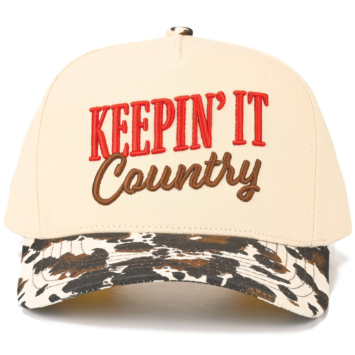 C.C KEEPIN' IT COUNTRY Letter Two Tone Trucker Hat