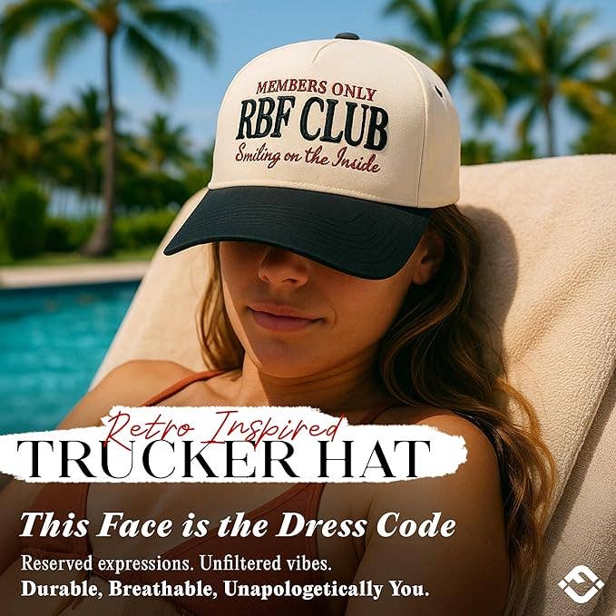 Two Tone Cap - RBF Club - Beige/Black