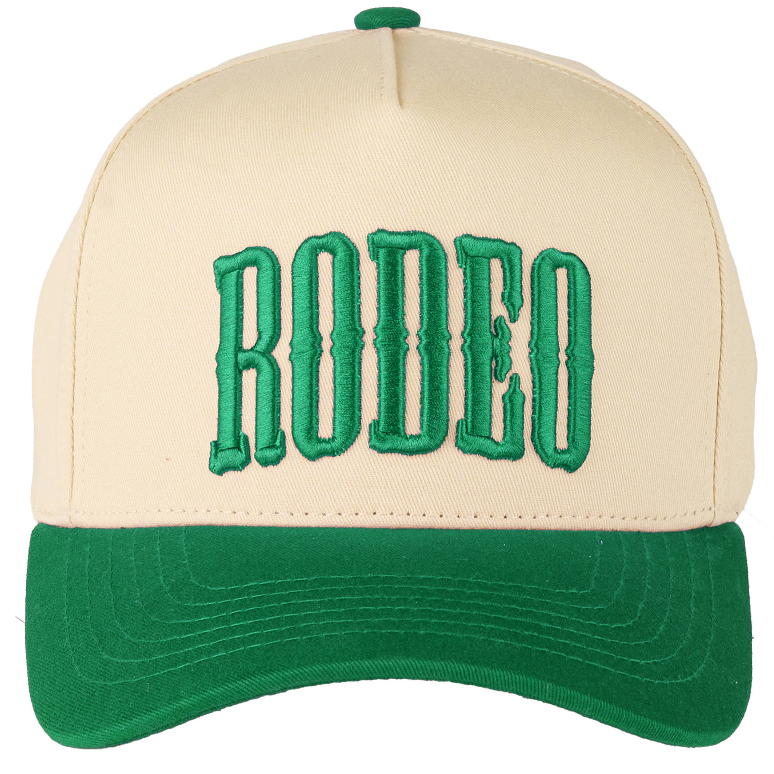 C.C RODEO Letter Embroidered Snapback Trucker Hat