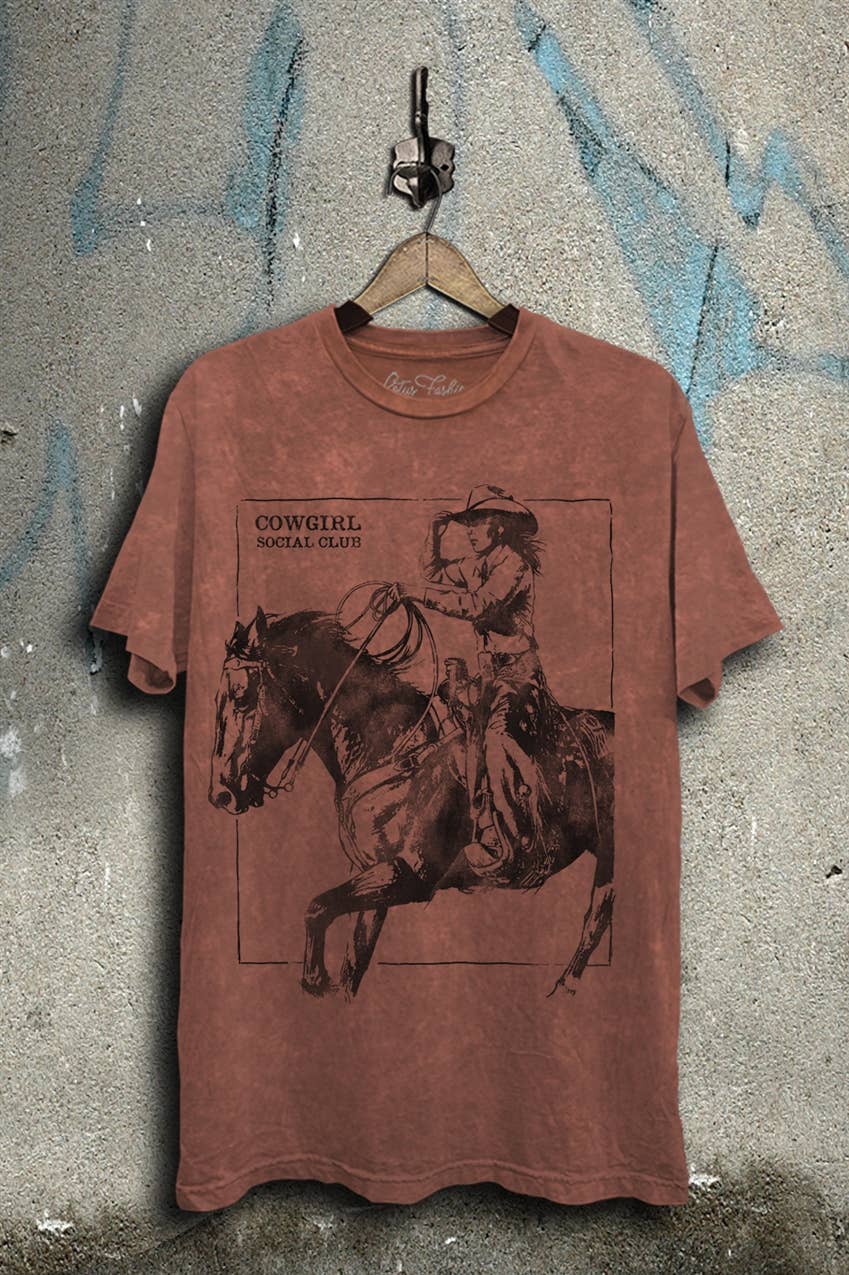 Cowgirl Social Club Graphic Top