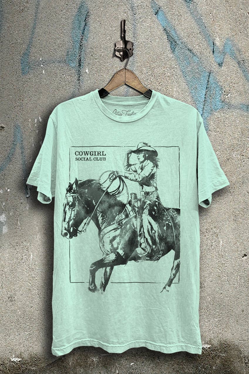 Cowgirl Social Club Graphic Top
