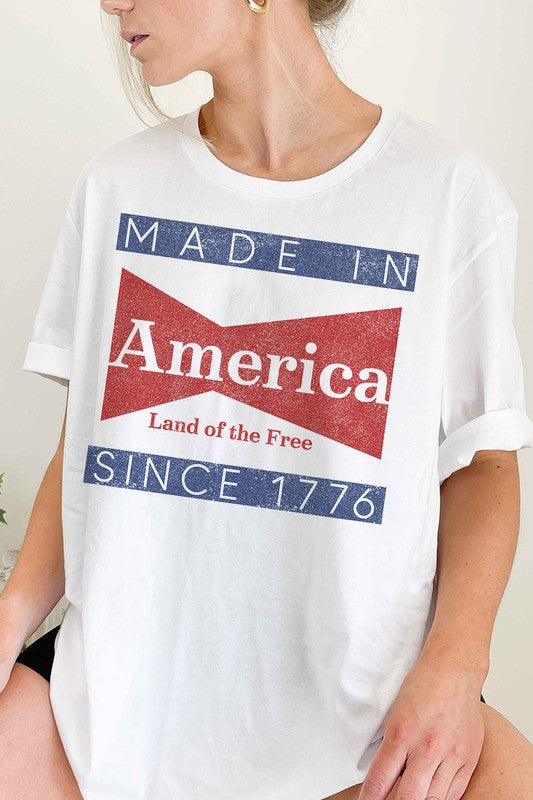 MADE IN AMERICA OVERSIZED GRAPHIC TEE / T-SHIRT