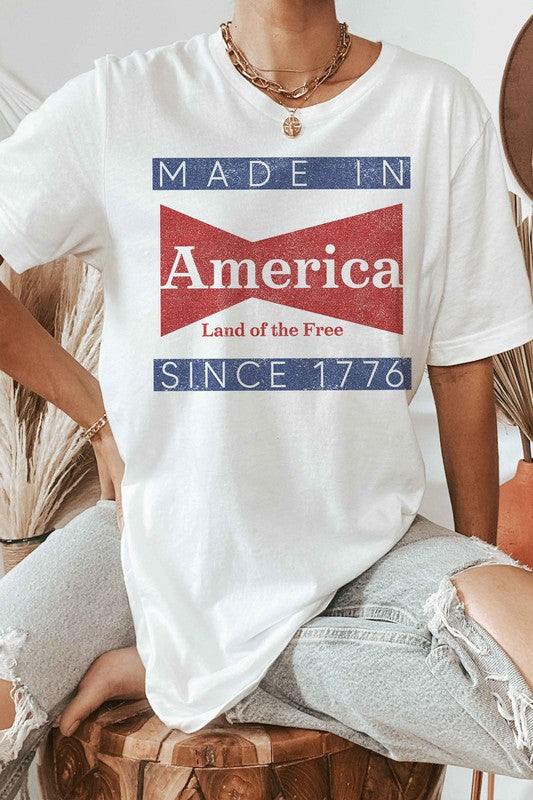 MADE IN AMERICA OVERSIZED GRAPHIC TEE / T-SHIRT