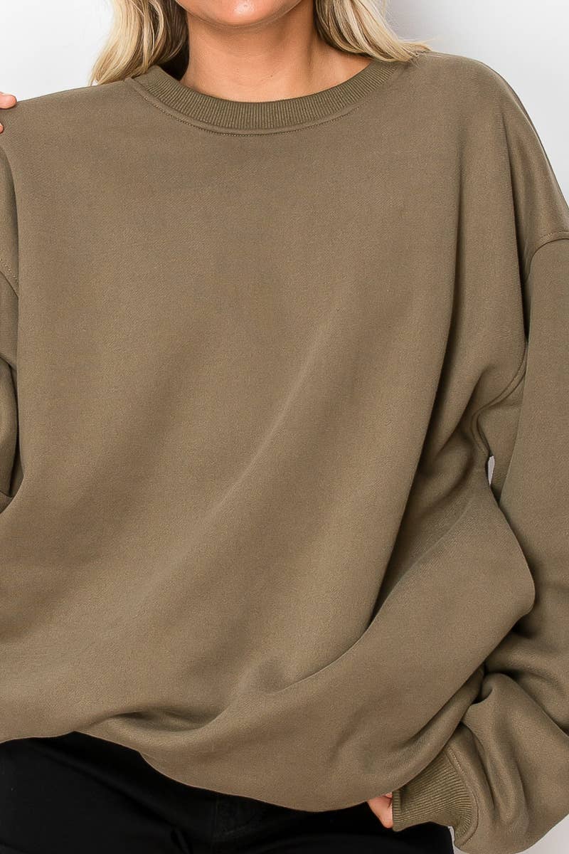 IVT2392-P6855 WESTERN GRAPHIC CREW NECK FLEECE SWEATSHIRT