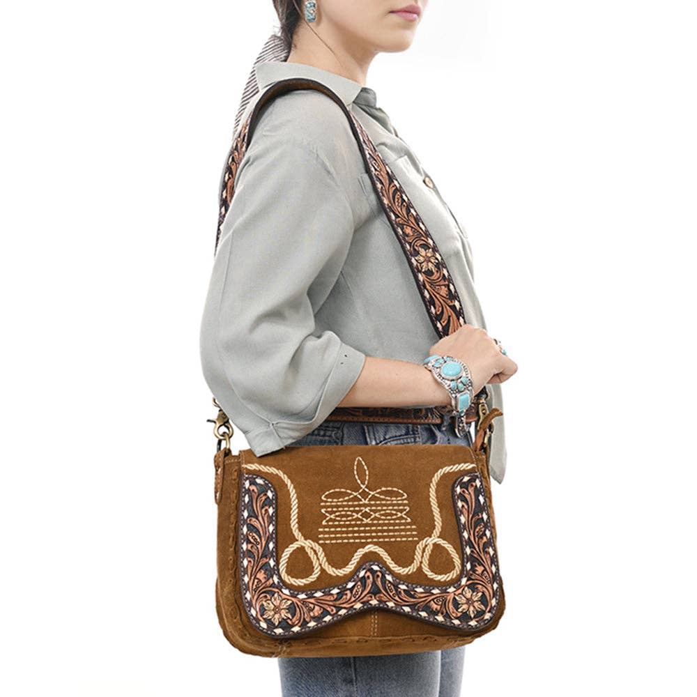 ADBGA687 Crossbody Genuine Western Leather Women Bag