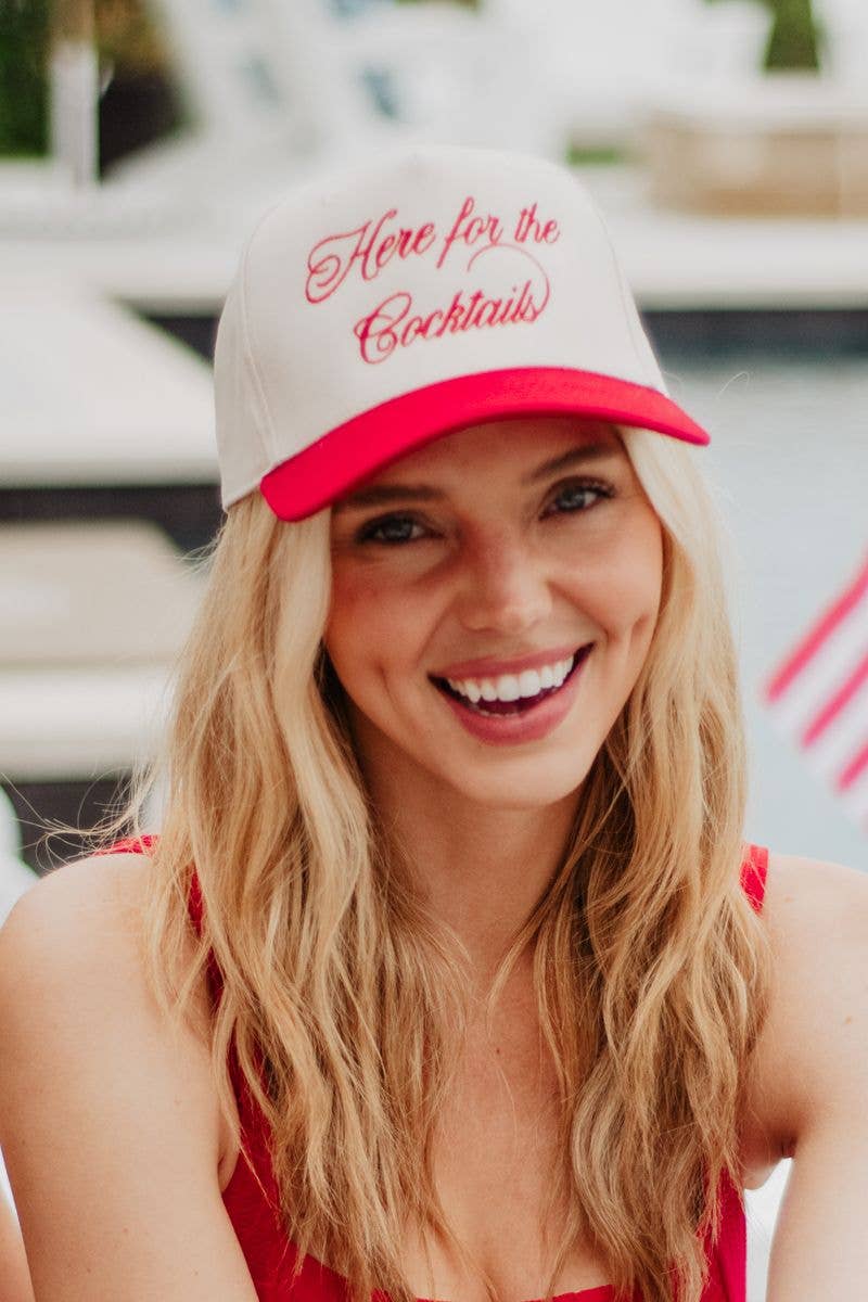 Here For the Cocktails Two-Toned Vintage Hat