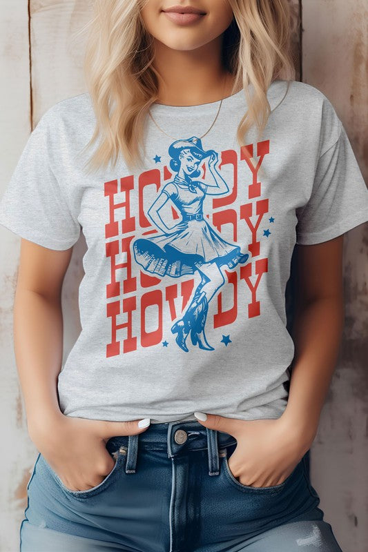 Howdy Howdy Howdy, Retro Western Graphic Tee