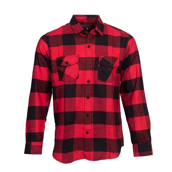 Flannel Casual Button-Down Shirts [HF-3001]
