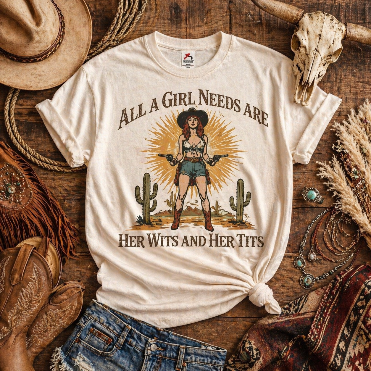 All A Girl Needs Graphic Tee