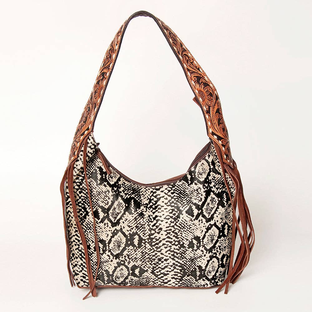 LC-ADBGA223 Hobo Hair On Genuine Western Leather Women Bag