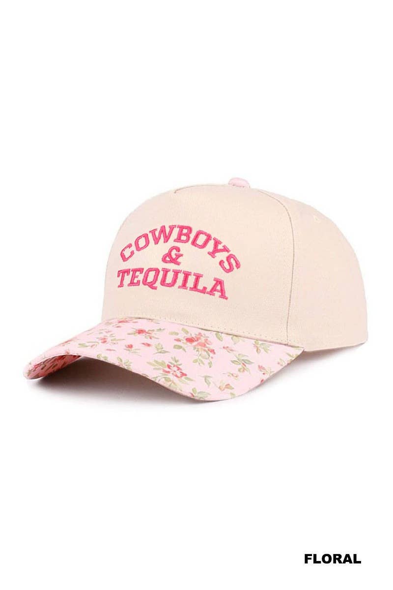 1014 Cowboys & Tequila Two Tone Canvas Cotton Cap SI-28481