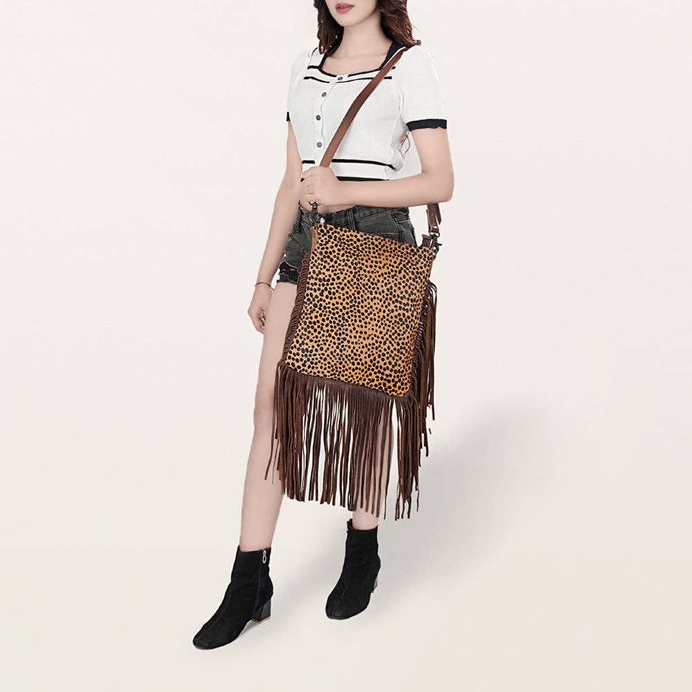 ADBGS192AB Messenger Genuine Western Leather Women Bag Faye
