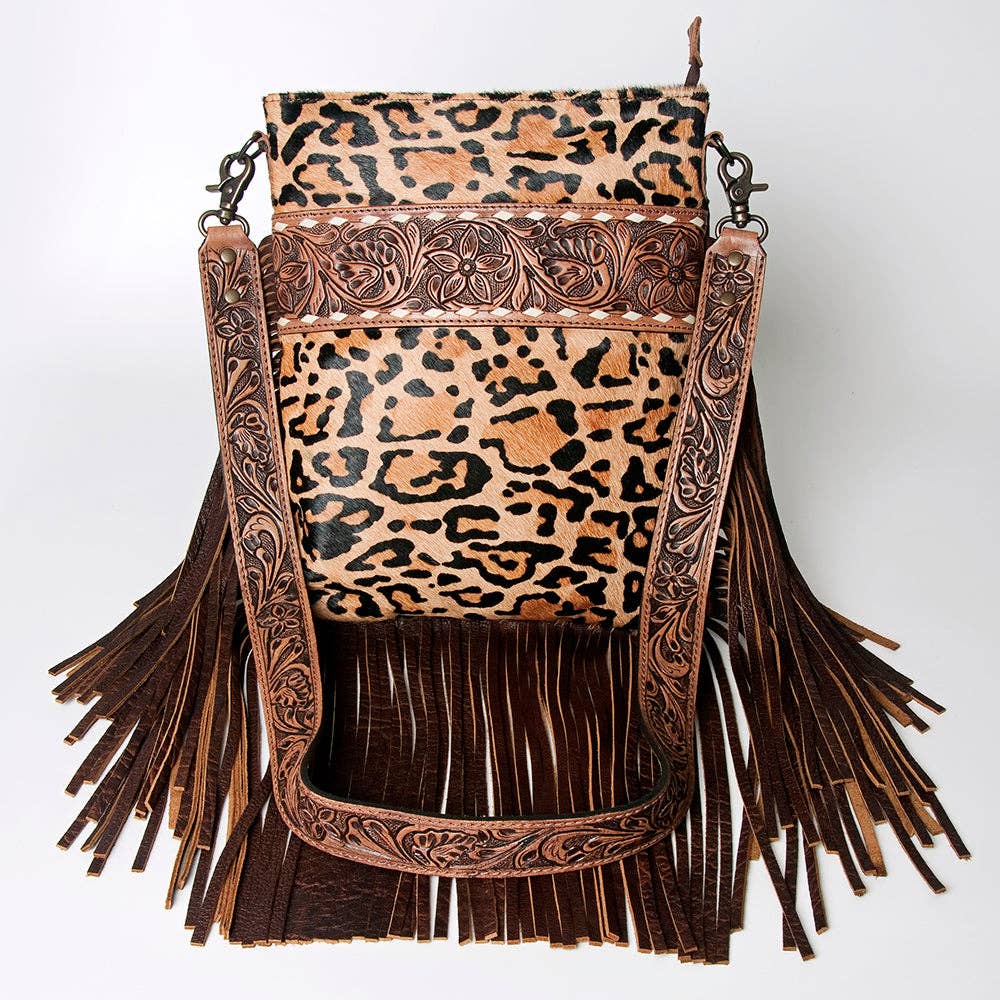 ADBGS192 Large Crossbody Genuine Western Leather Women Bag Pearl