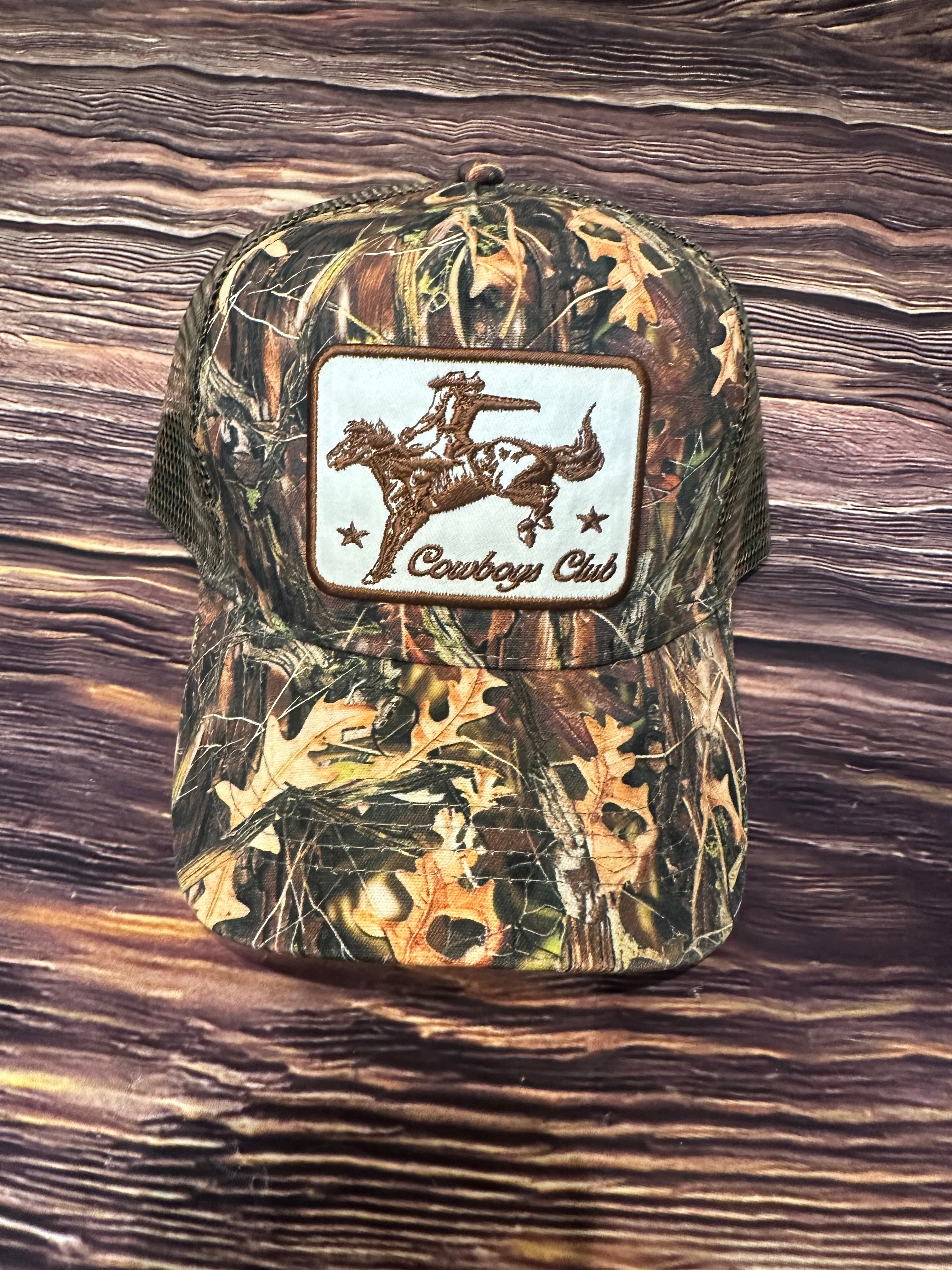 Cowboy and Horse Embroidery Patch Mesh Cap