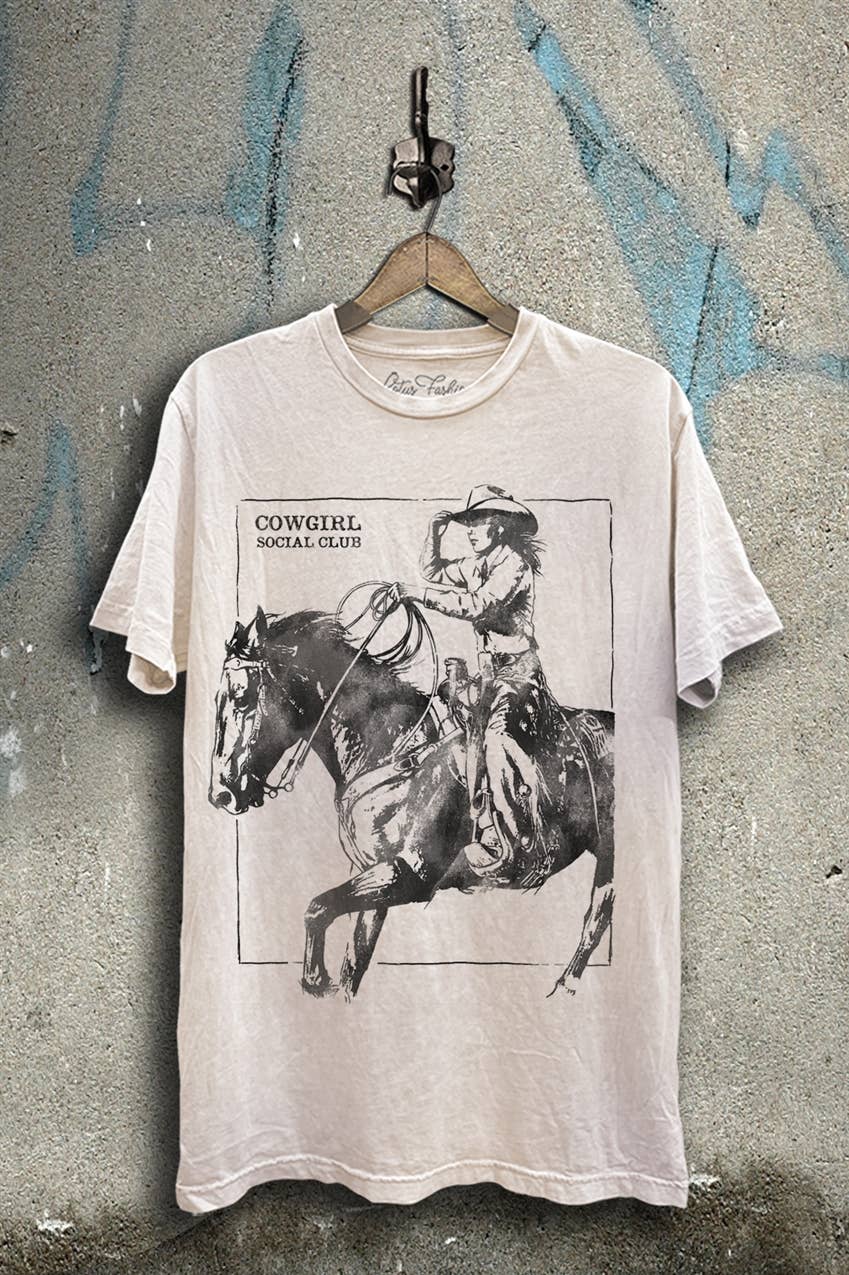 Cowgirl Social Club Graphic Top