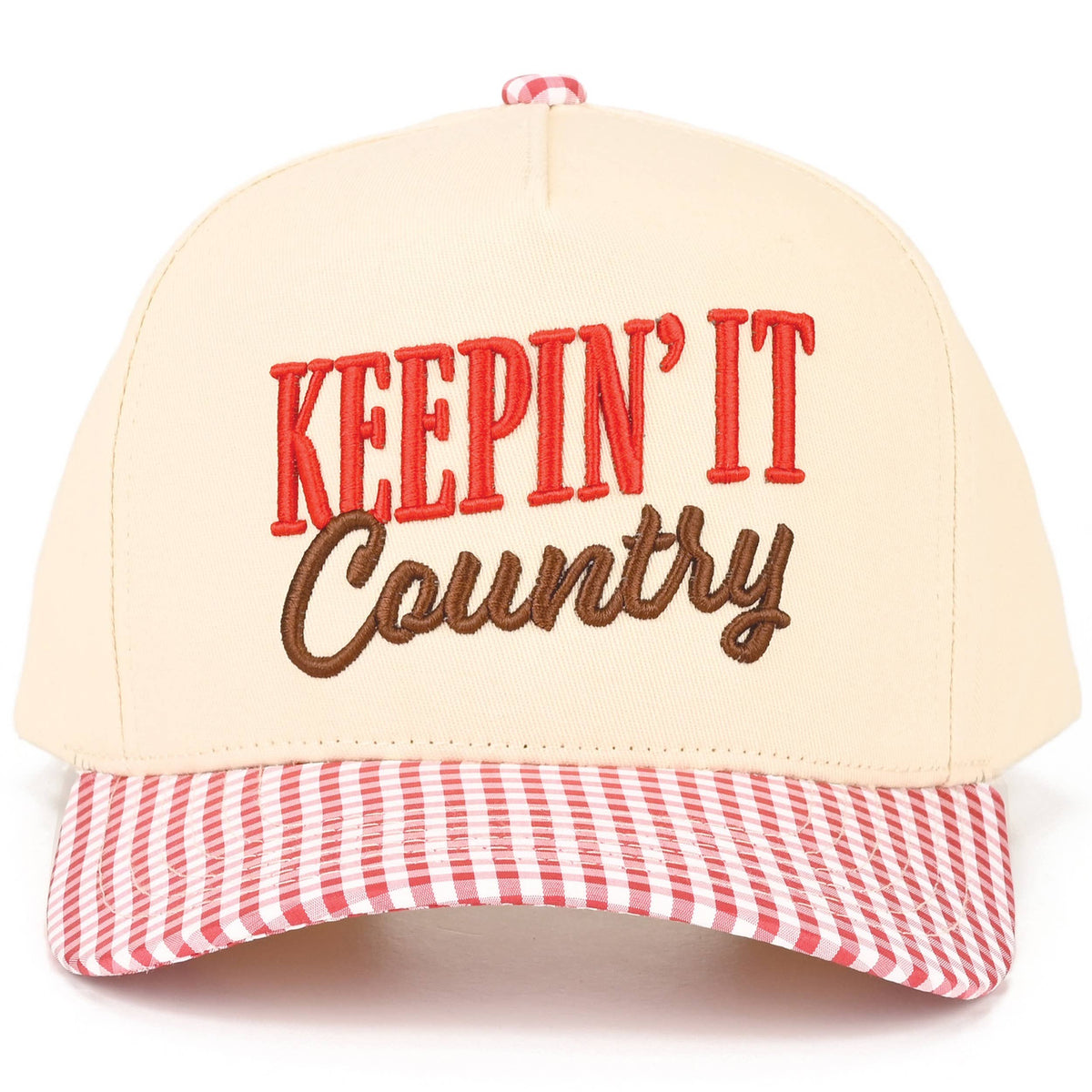 C.C KEEPIN' IT COUNTRY Letter Two Tone Trucker Hat