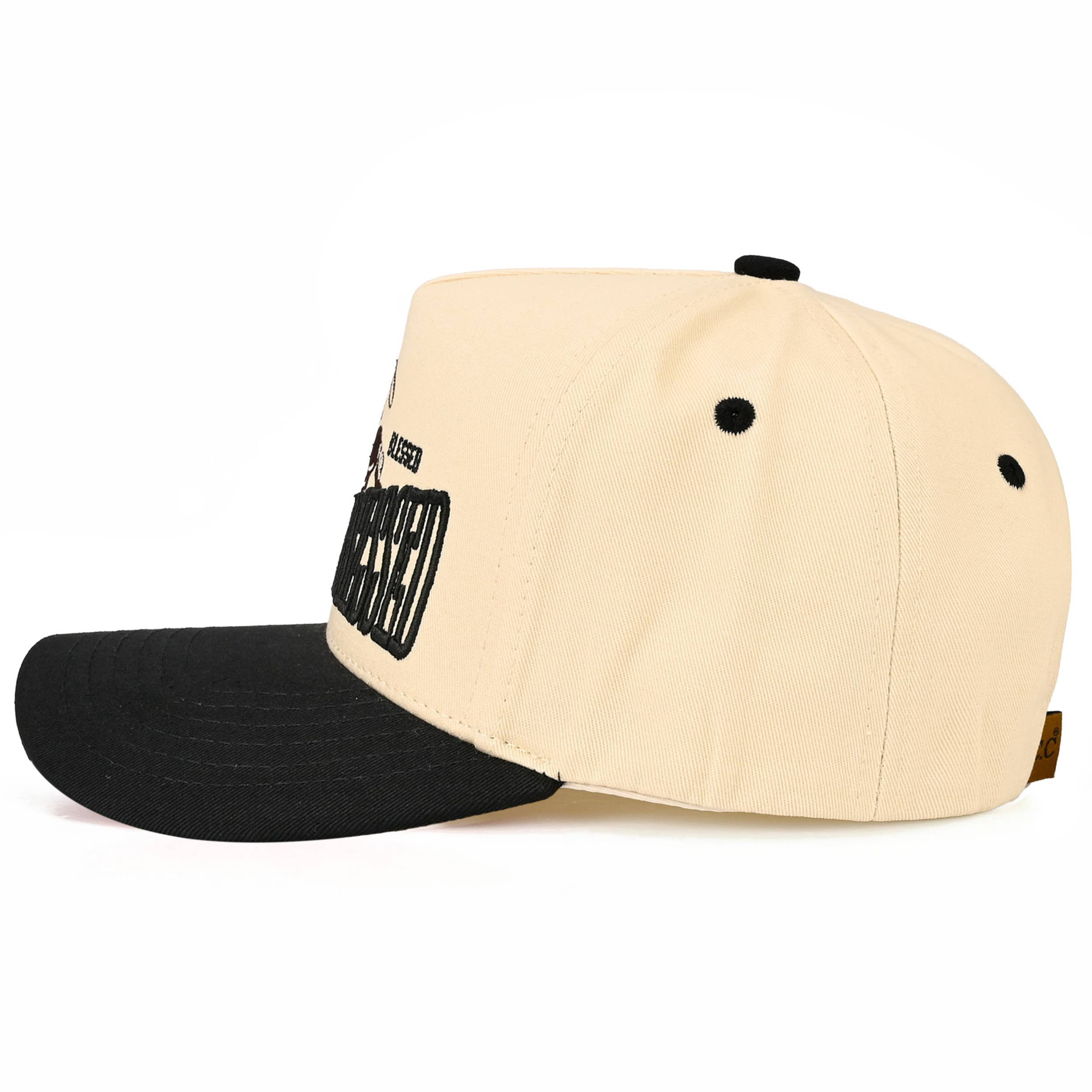 C.C COWBOY OBSESSED Embroidered Cotton Trucker Cap