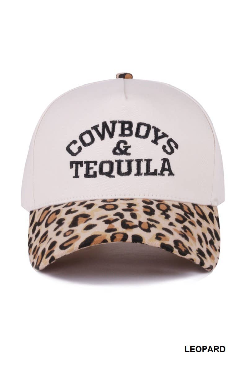 1014 Cowboys & Tequila Two Tone Canvas Cotton Cap SI-28481