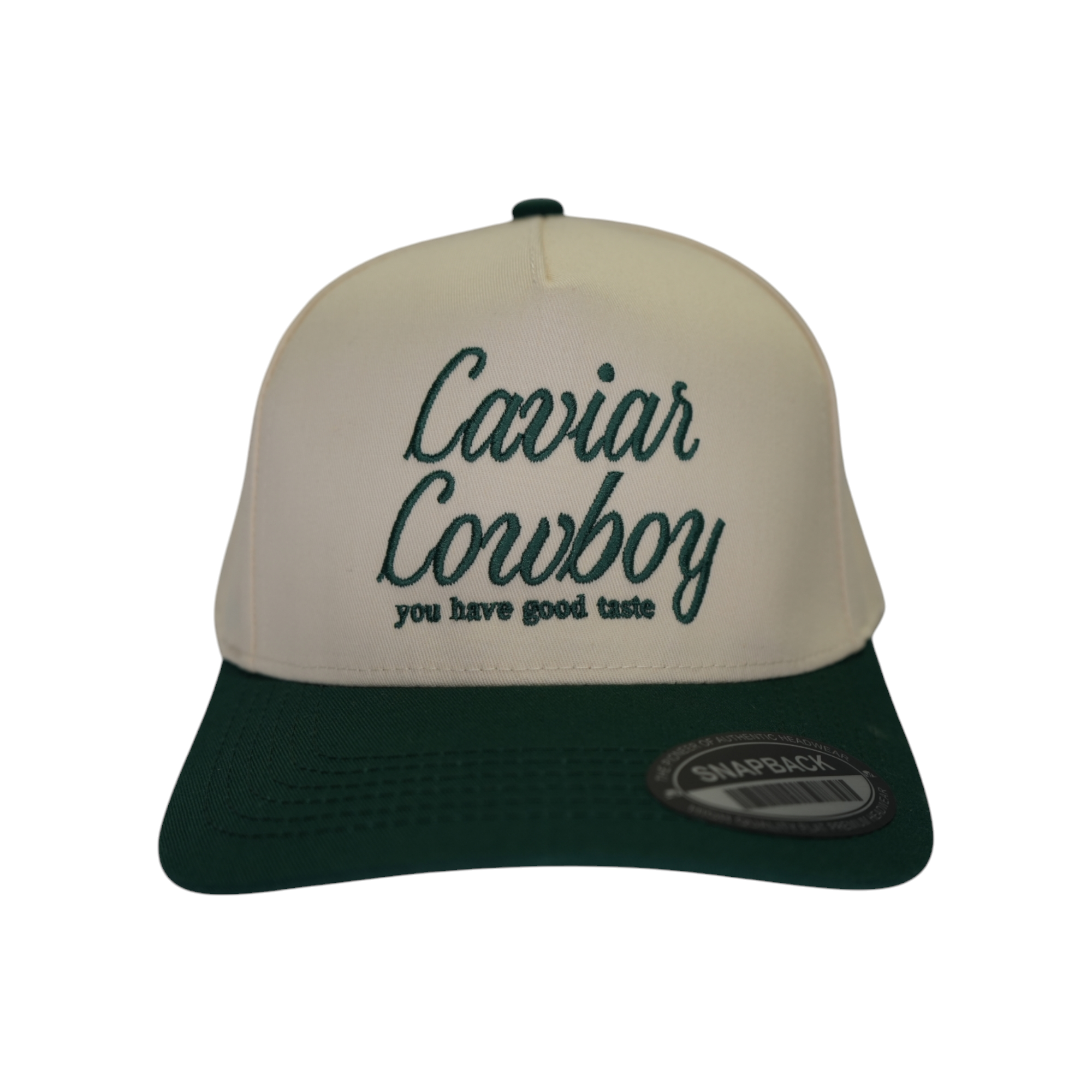 Caviar Cowboy Hat Embroidered Snapback
