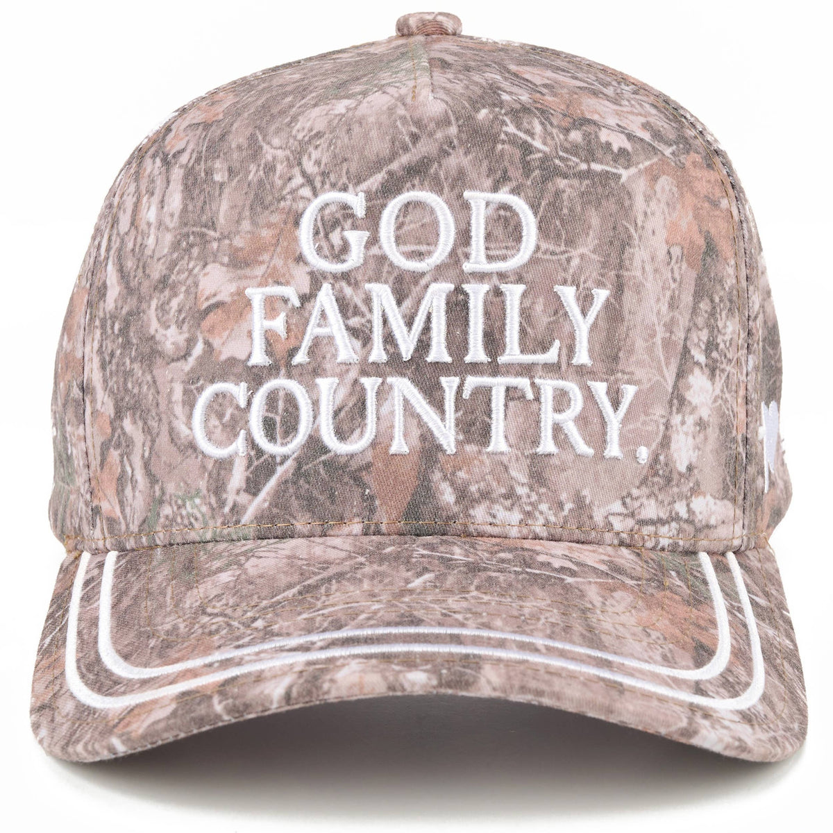 C.C GOD FAMILY COUNTRY Letter Two Tone Trucker Hat