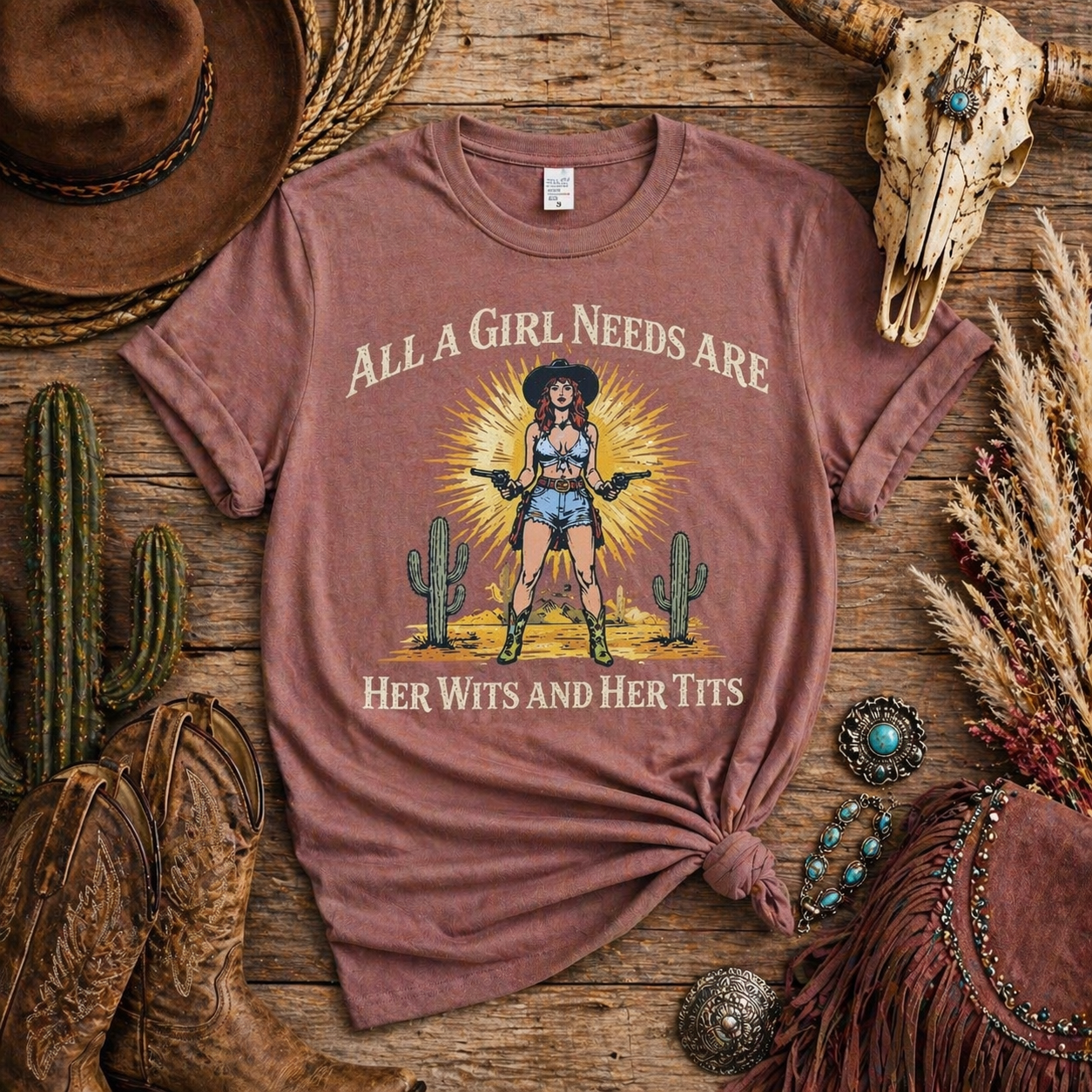 All A Girl Needs Graphic Tee
