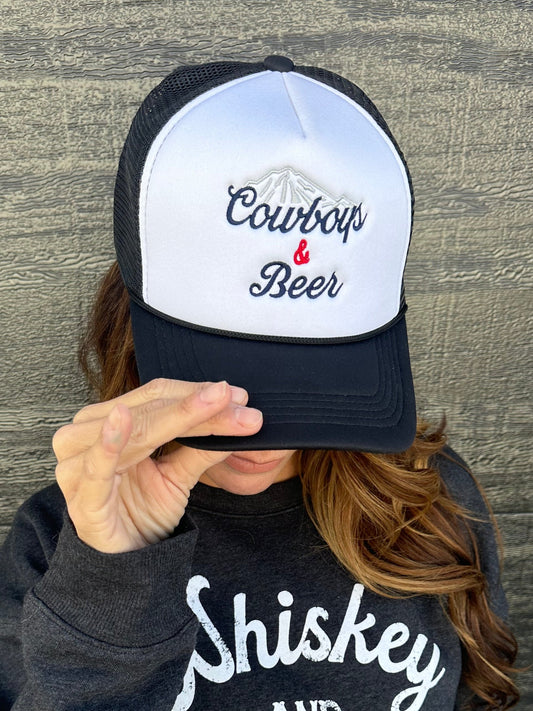 Trucker Hat "Cowboys & Beer"