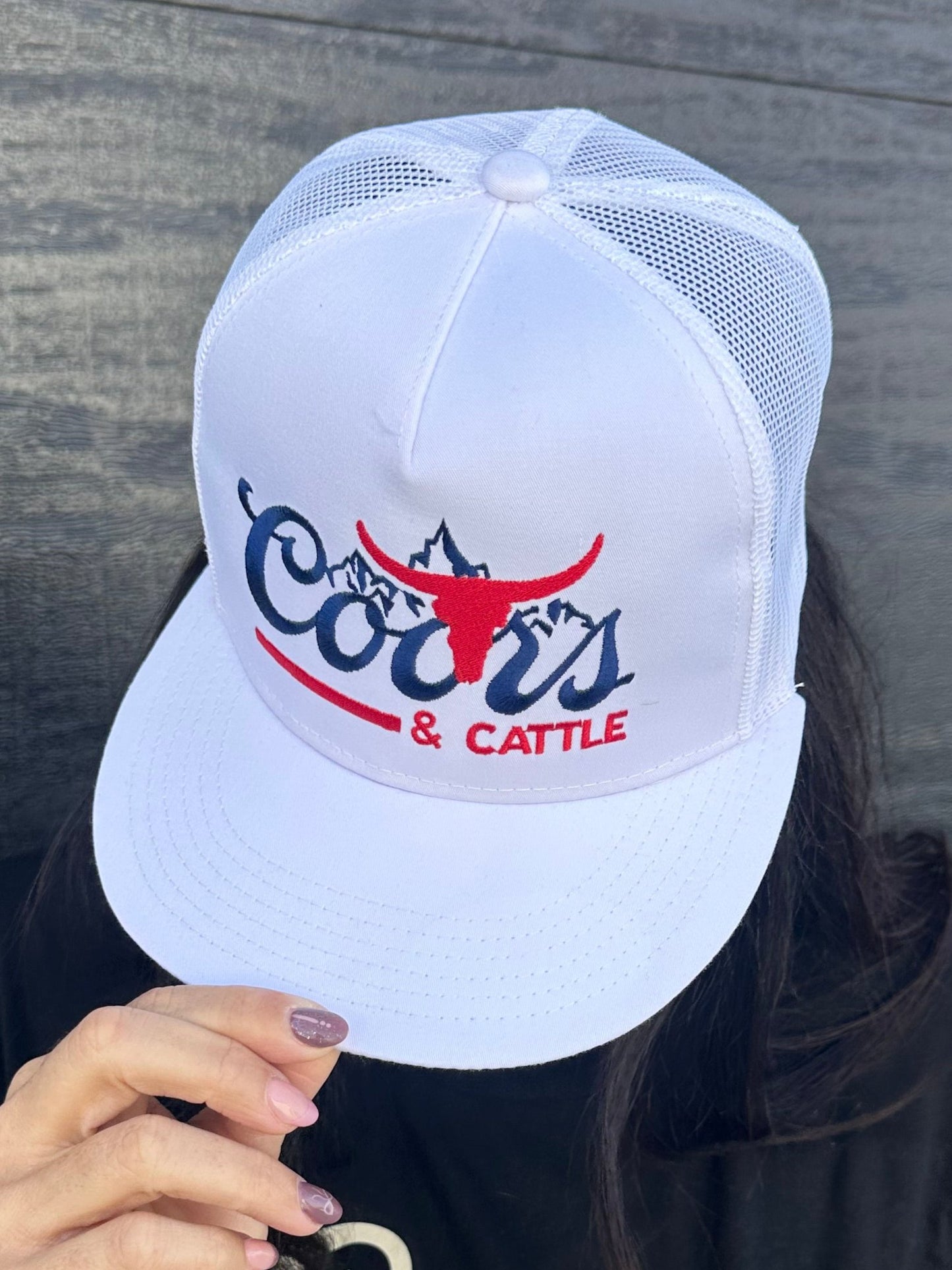 Coors and Cattle Embroidered Trucker Hat