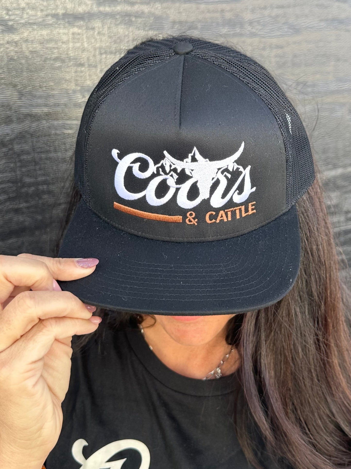 Coors and Cattle Embroidered Trucker Hat