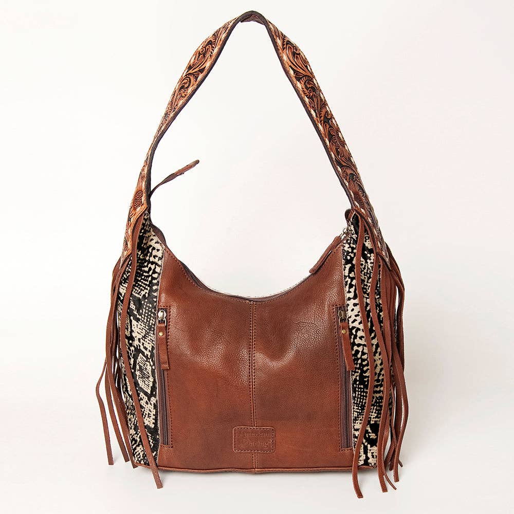 LC-ADBGA223 Hobo Hair On Genuine Western Leather Women Bag