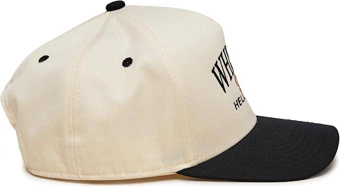 Two Tone Cap -  Whiskey Bent Hell Bound - Black/Beige