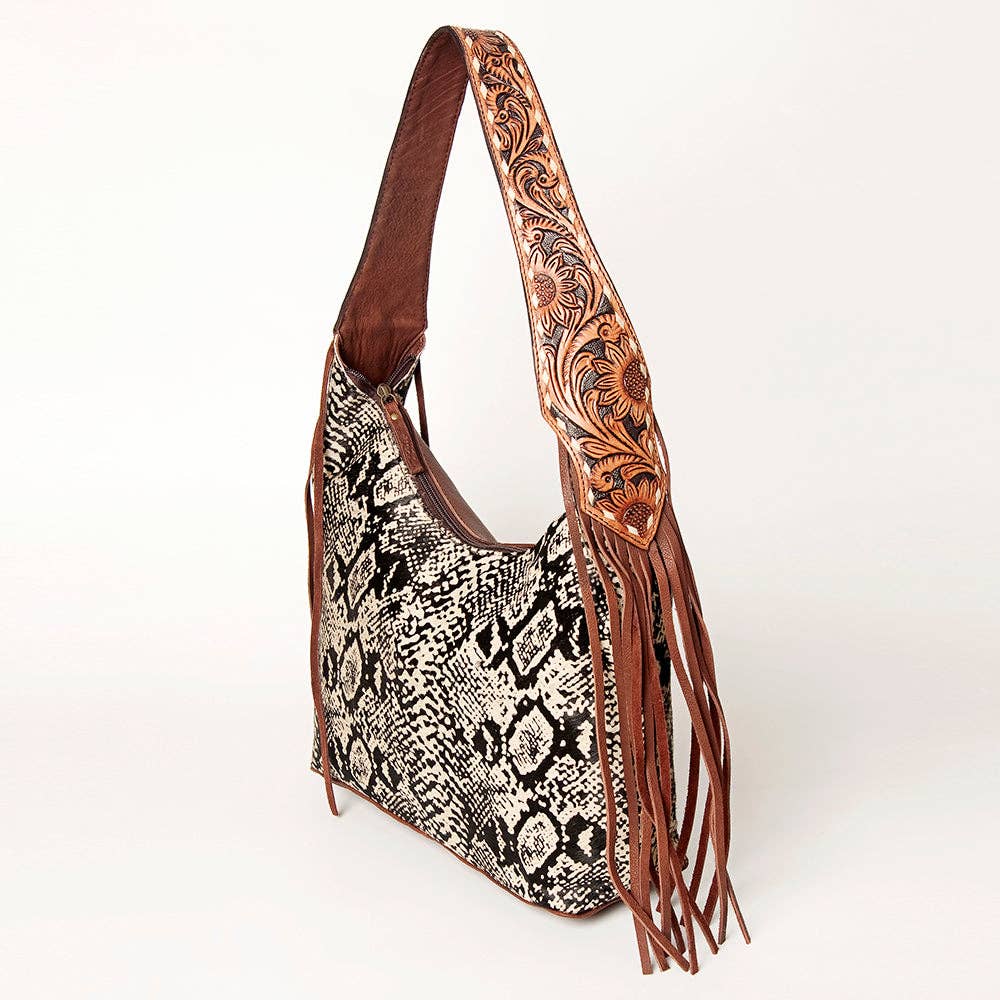 LC-ADBGA223 Hobo Hair On Genuine Western Leather Women Bag